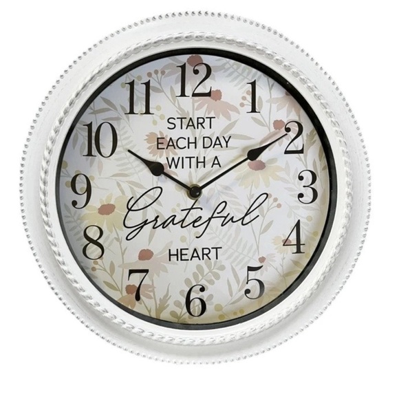 Other - 12" Analog Wall Clock Quartz Movement Battery-Powered Inspirational Wall Clock
